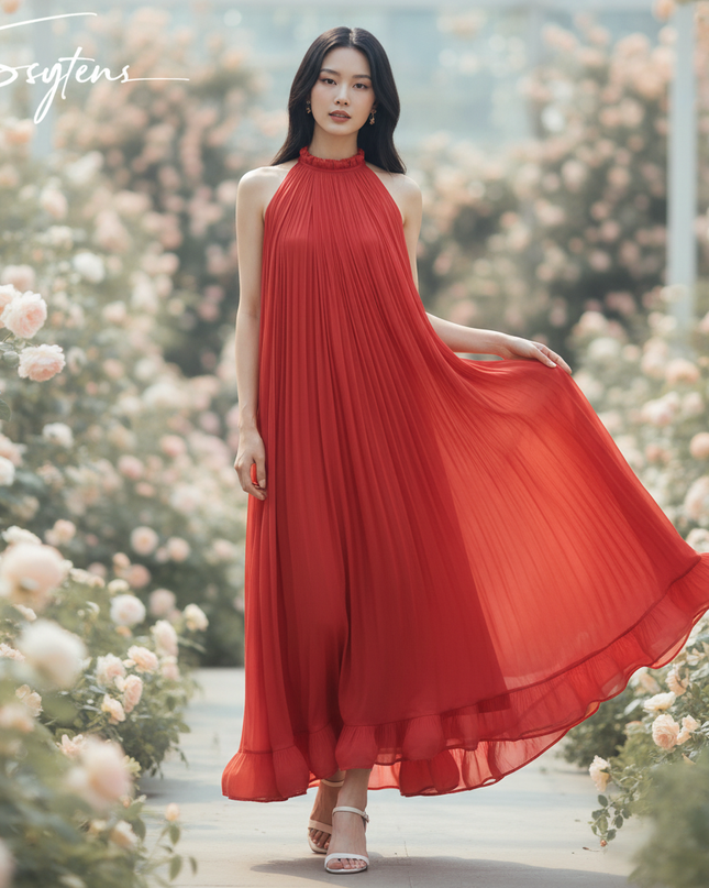 Atemberaubendes Abendkleid aus Chiffon - Ansicht 1