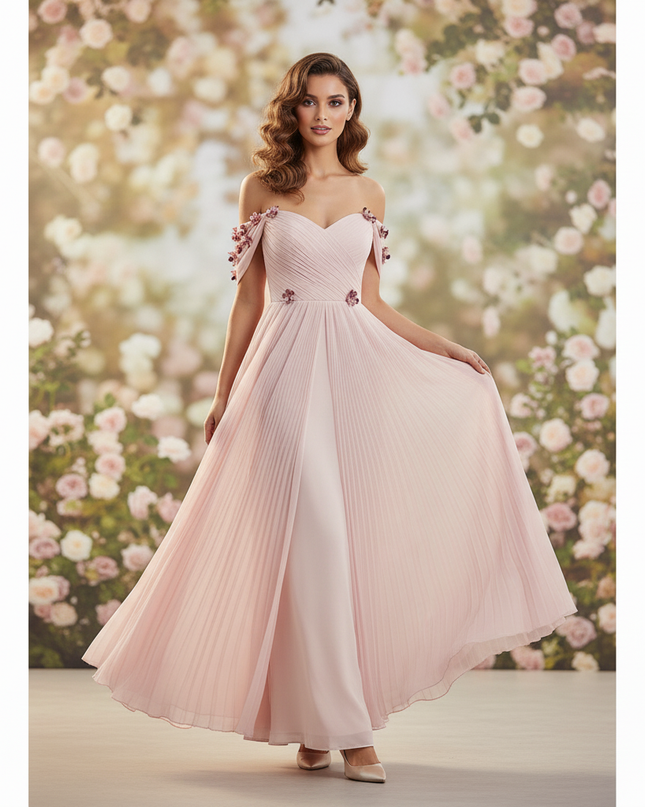 Festliches Abendkleid in zartem Rosa - Ansicht 3