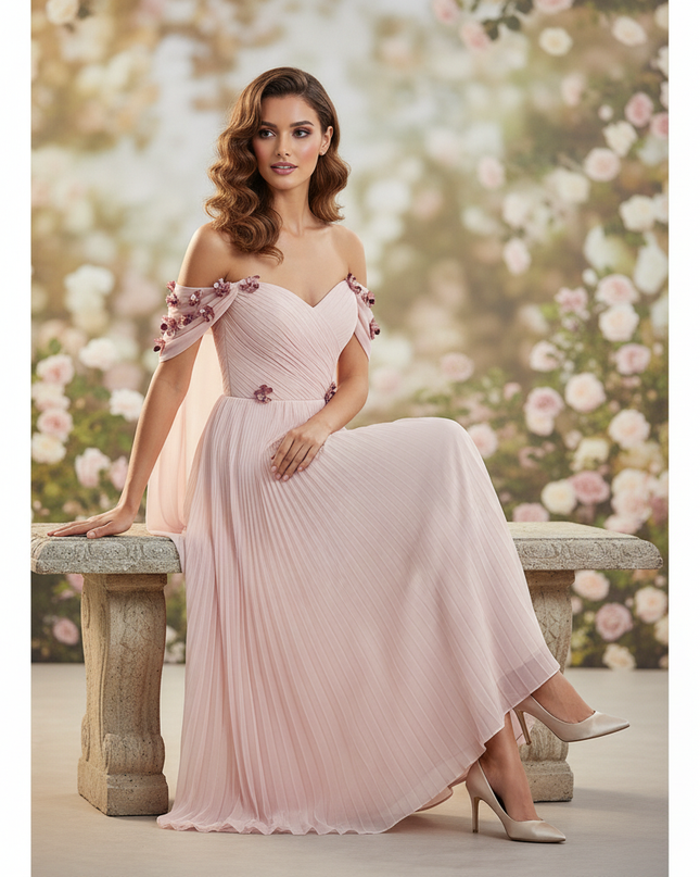 Festliches Abendkleid in zartem Rosa - Ansicht 5