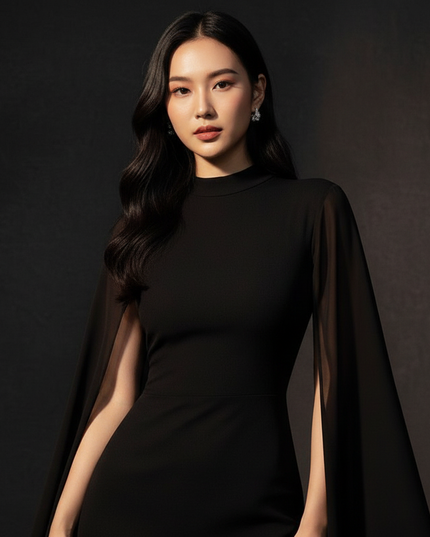 Elegantes Chiffonkleid - Ansicht 4
