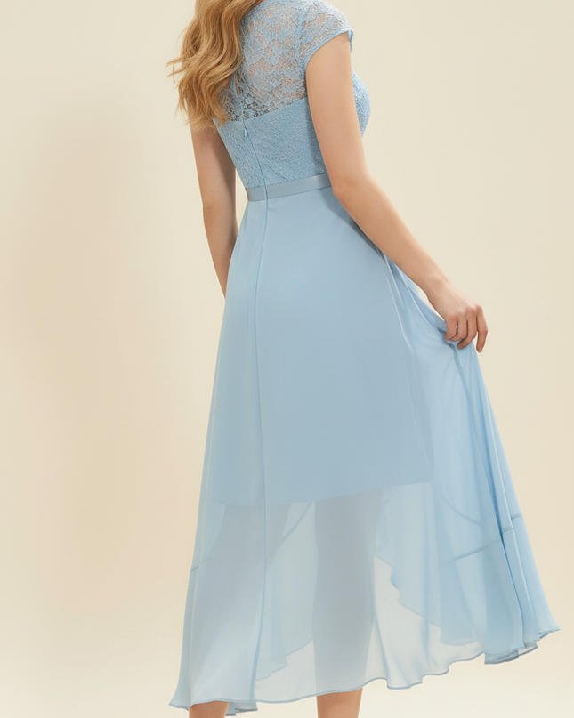 Elegantes Sommerkleid in Hellblau - Ansicht 2