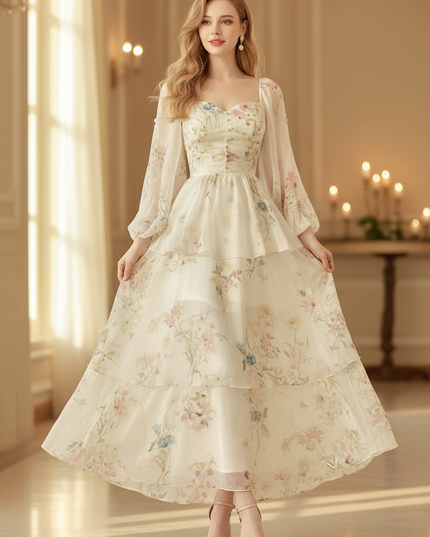 Festliches Chiffonkleid - Ansicht 1
