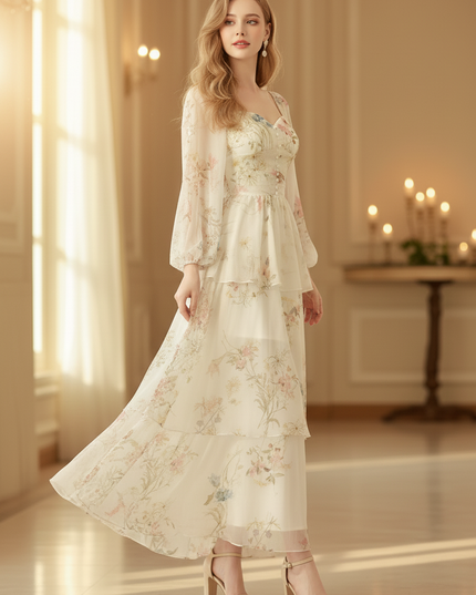 Festliches Chiffonkleid - Ansicht 3