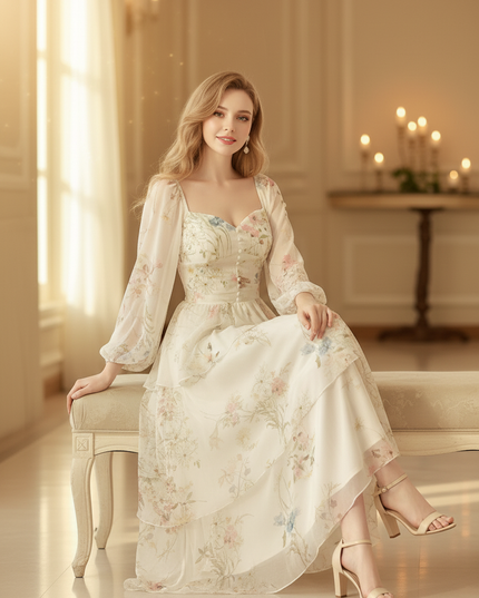 Festliches Chiffonkleid - Ansicht 5