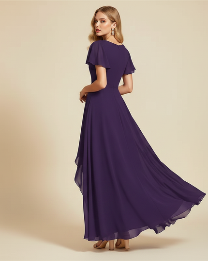 Leichtes Chiffonkleid in Lila - Ansicht 2