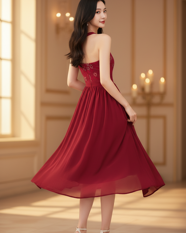 Festliches Kleid mit feiner Spitze - Ansicht 2